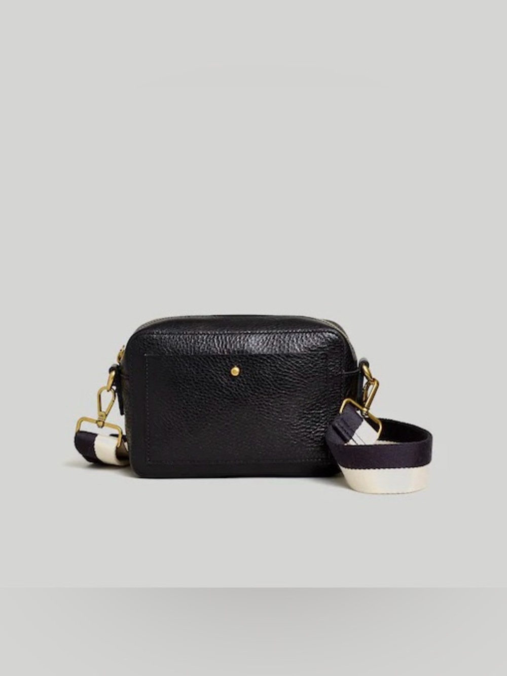 Madewell Leather Crossbody Bag with Contrast Strap
